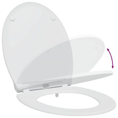 Quick Release Toilet suitable for Seat White 45.5 x 37.5 x 3.8 cm Duroplast