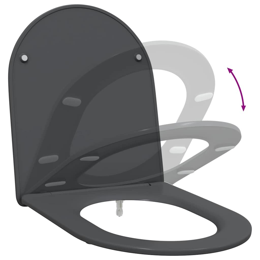 Quick Release Toilet suitable for Seat Anthracite