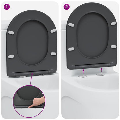 Quick Release Toilet suitable for Seat Anthracite