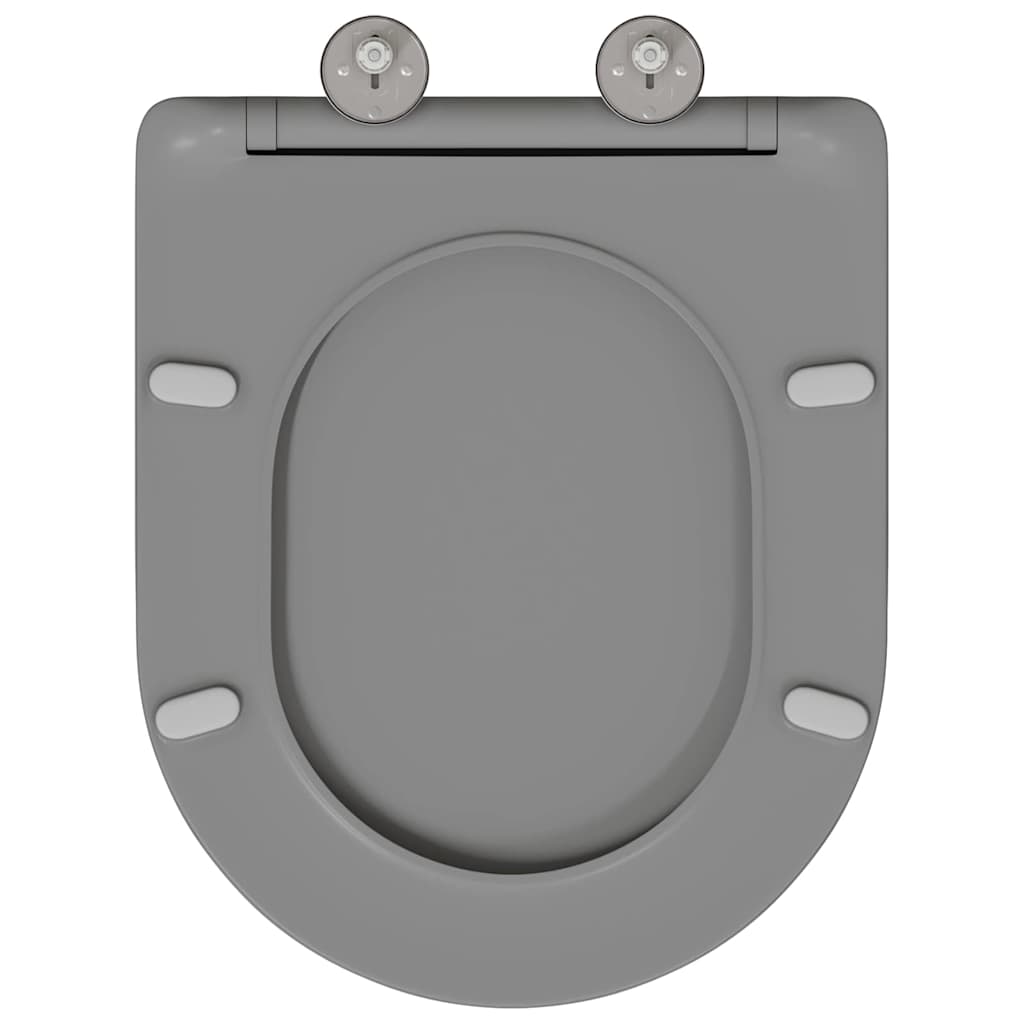 Quick Release Toilet suitable for Seat Grey 44 x 36.4 x 3.4 cm