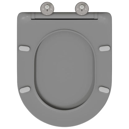 Quick Release Toilet suitable for Seat Grey 44 x 36.4 x 3.4 cm