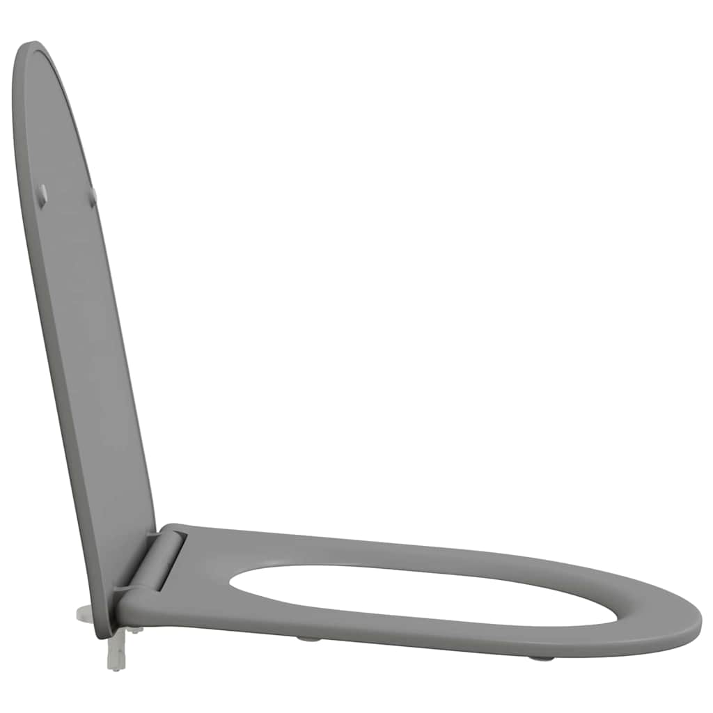 Quick Release Toilet suitable for Seat Grey 44 x 36.4 x 3.4 cm