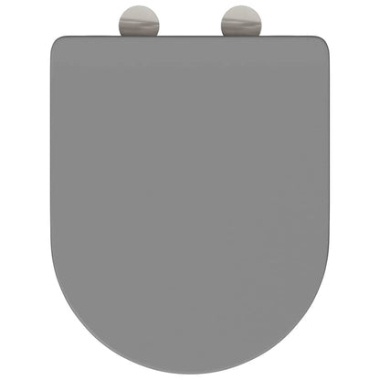 Quick Release Toilet suitable for Seat Grey 44 x 36.4 x 3.4 cm