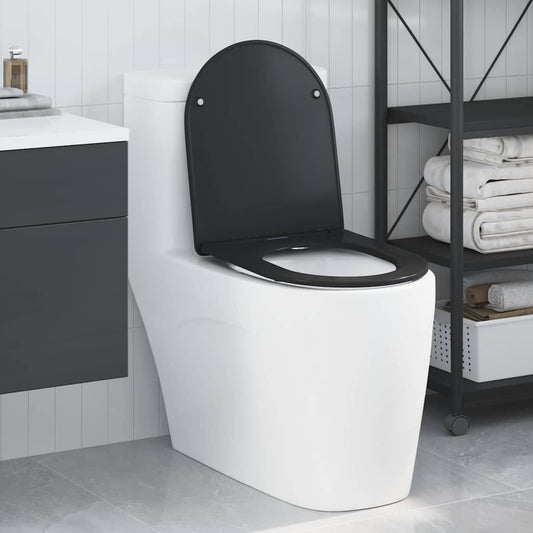 Quick Release Toilet suitable for Seat Black 44 x 36.4 x 3.4 cm
