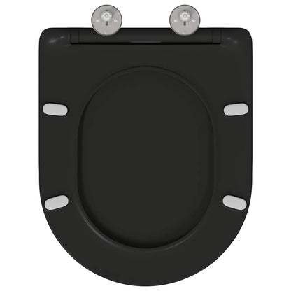 Quick Release Toilet suitable for Seat Black 44 x 36.4 x 3.4 cm