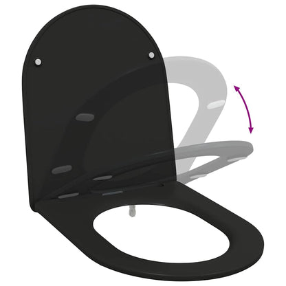 Quick Release Toilet suitable for Seat Black 44 x 36.4 x 3.4 cm
