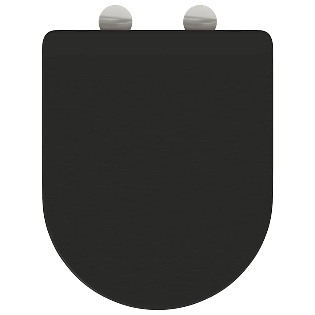 Quick Release Toilet suitable for Seat Black 44 x 36.4 x 3.4 cm