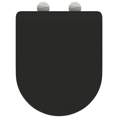 Quick Release Toilet suitable for Seat Black 44 x 36.4 x 3.4 cm