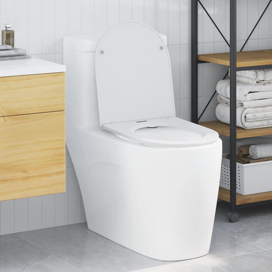 Quick Release Toilet suitable for Seat White 44 x 36.4 x 3.4 cm