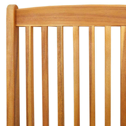Folding Chair 4 pcs White 49 x 57.5 x 92cm Solid Acacia wood