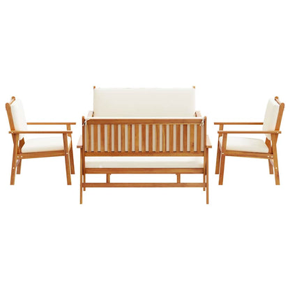 Garden Sofa Set 5 pcs Brown 75 x 45 x 38cm Solid Acacia wood