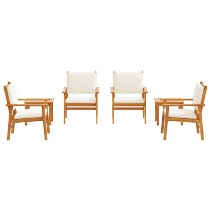 Garden Sofa Set 6 pcs Brown 45 x 45 x 38cm Solid Acacia wood