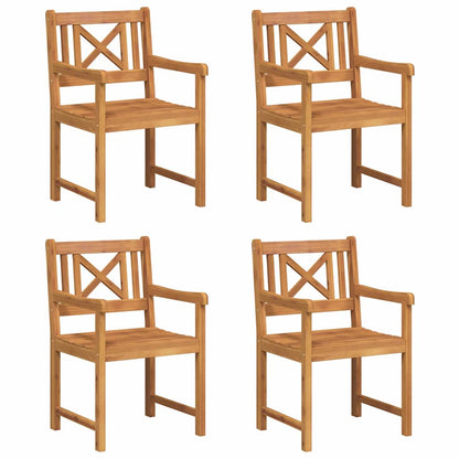 Garden Chair 4 pcs Brown 56 x 56 x 90cm Solid Acacia wood