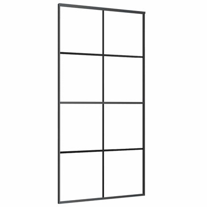 Sliding Door with Hardware Set 102,5x205 cm ESG Glass&Aluminium