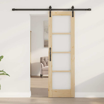 Sliding Door ORKDAL Brown 61 x 198.5 cm Solid Pine wood