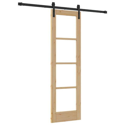 Sliding Door ORKDAL Brown 61 x 198.5 cm Solid Pine wood