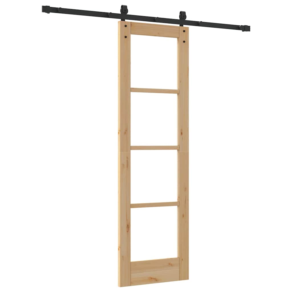 Sliding Door ORKDAL Brown 61 x 198.5 cm Solid Pine wood