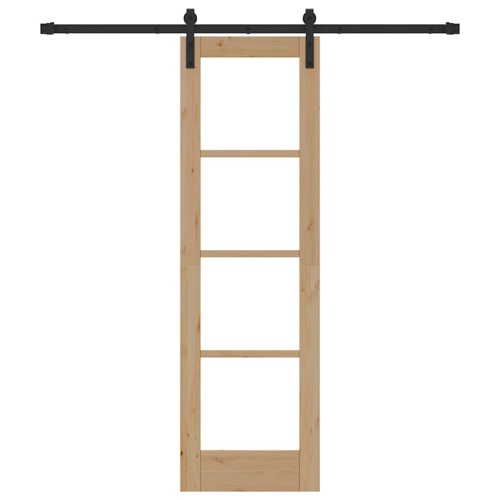 Sliding Door ORKDAL Brown 61 x 198.5 cm Solid Pine wood