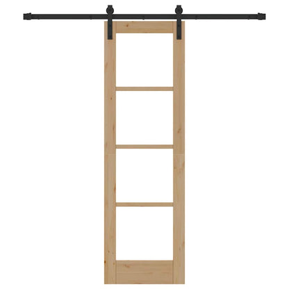 Sliding Door ORKDAL Brown 61 x 198.5 cm Solid Pine wood