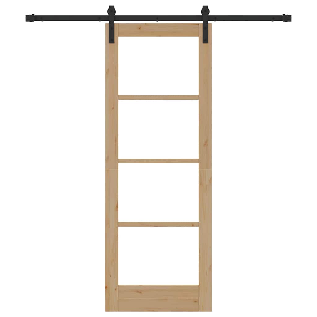 Sliding Door ORKDAL Brown 73.5 x 198.5 cm Solid Pine wood