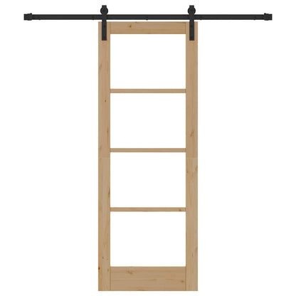 Sliding Door ORKDAL Brown 73.5 x 198.5 cm Solid Pine wood