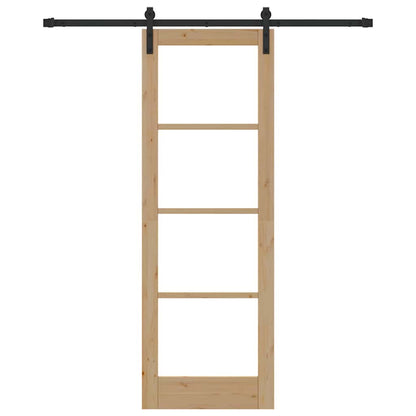 Sliding Door ORKDAL Brown 73.5 x 211 cm Solid Pine wood