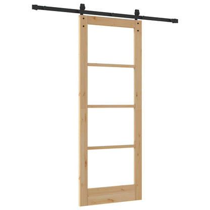 Sliding Door ORKDAL Brown 78 x 202 cm Solid Pine wood