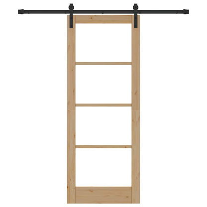 Sliding Door ORKDAL Brown 78 x 202 cm Solid Pine wood