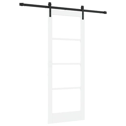 Sliding Door ORKDAL White 78 x 202 cm Solid Pine wood