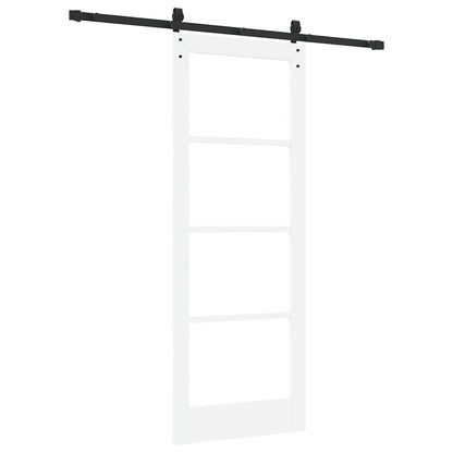 Sliding Door ORKDAL White 78 x 202 cm Solid Pine wood