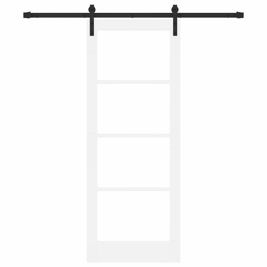 Sliding Door ORKDAL White 78 x 202 cm Solid Pine wood