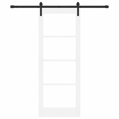 Sliding Door ORKDAL White 78 x 202 cm Solid Pine wood