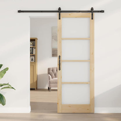 Sliding Door ORKDAL Brown 78 x 211 cm Solid Pine wood