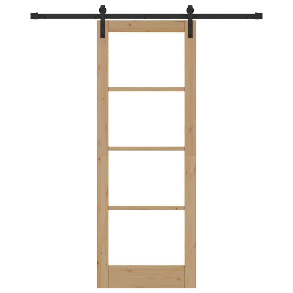 Sliding Door ORKDAL Brown 78 x 211 cm Solid Pine wood