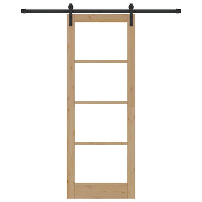 Sliding Door ORKDAL Brown 78 x 211 cm Solid Pine wood
