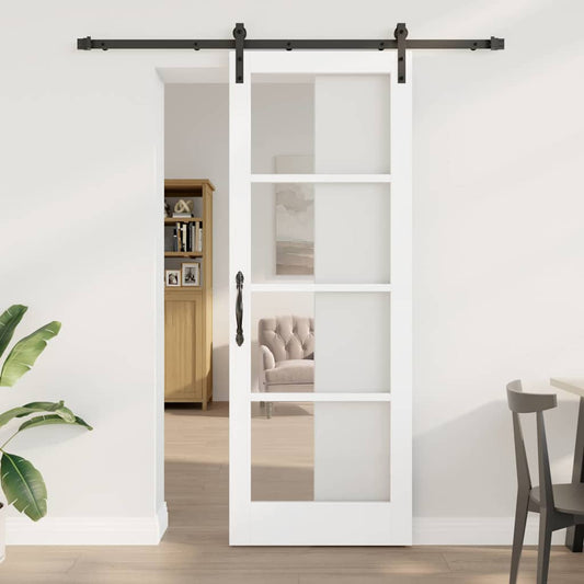 Sliding Door ORKDAL White 78 x 211 cm Solid Pine wood