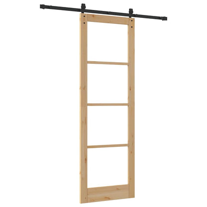 Sliding Door ORKDAL Brown 78 x 232 cm Solid Pine wood