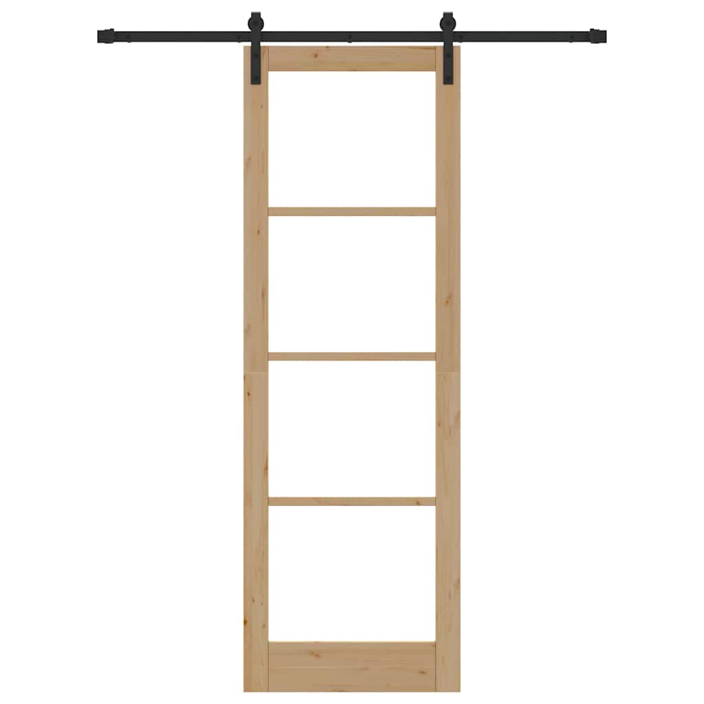 Sliding Door ORKDAL Brown 78 x 232 cm Solid Pine wood