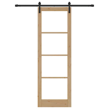 Sliding Door ORKDAL Brown 78 x 232 cm Solid Pine wood