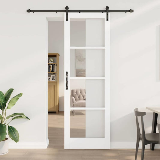 Sliding Door ORKDAL White 78 x 232 cm Solid Pine wood