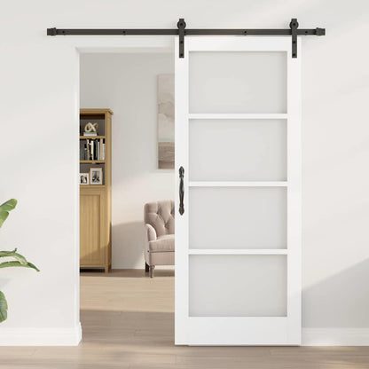 Sliding Door ORKDAL White 83 x 202 cm Solid Pine wood