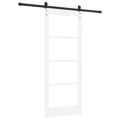 Sliding Door ORKDAL White 83 x 202 cm Solid Pine wood