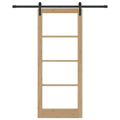 Sliding Door ORKDAL Brown 86 x 211 cm Solid Pine wood