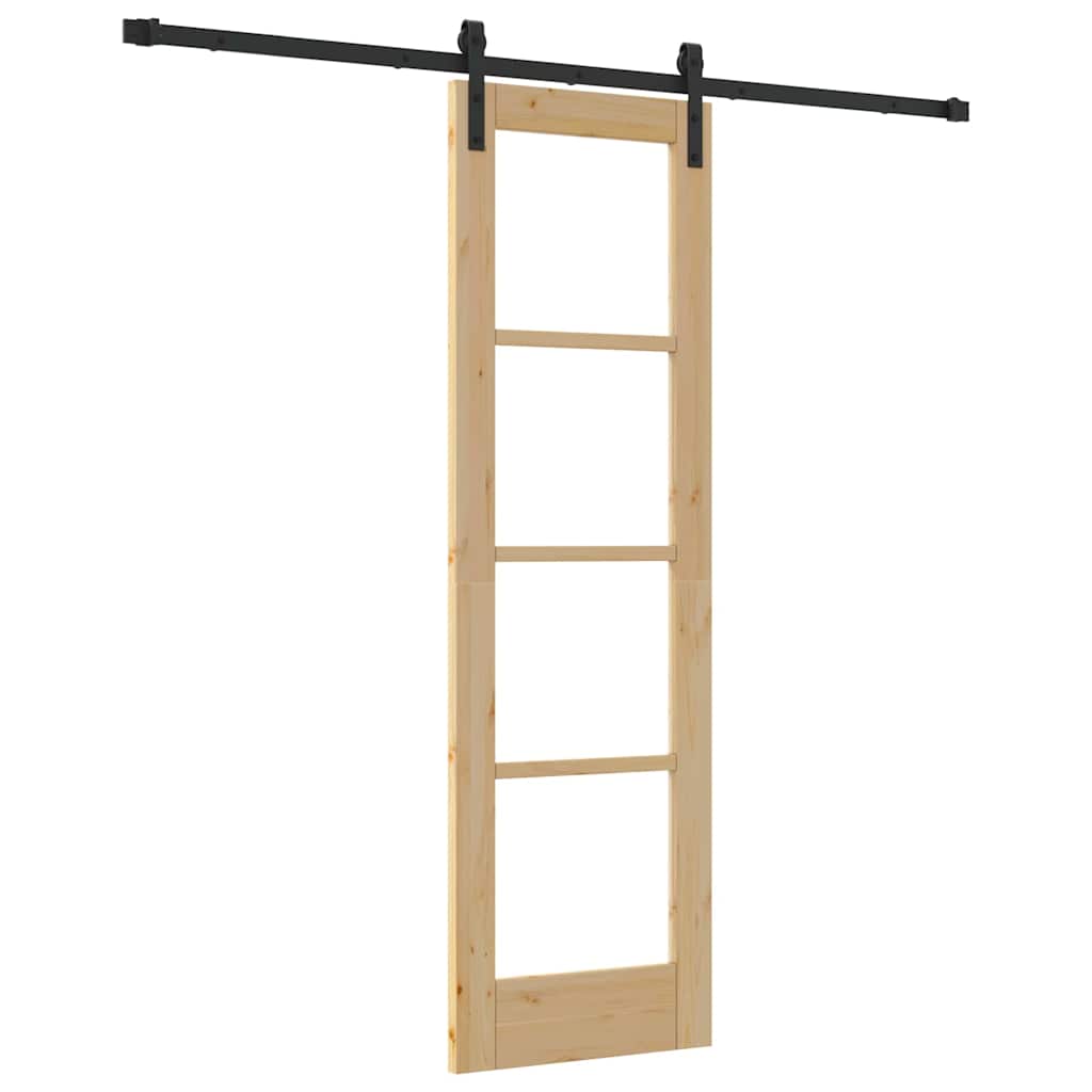 Sliding Door ORKDAL Brown 61 x 198.5 cm Solid Pine wood