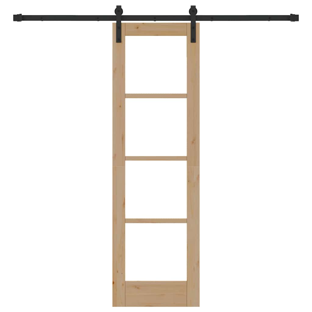 Sliding Door ORKDAL Brown 61 x 198.5 cm Solid Pine wood