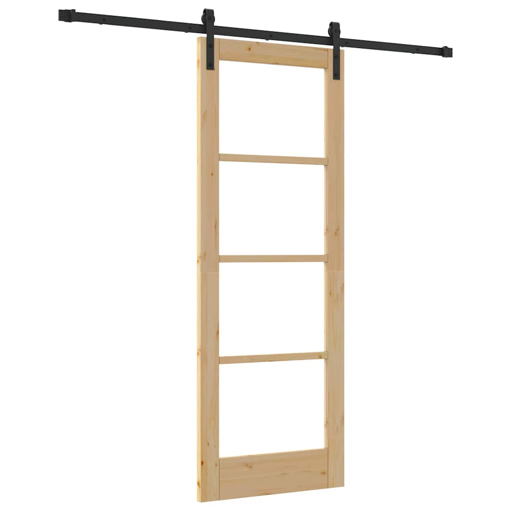 Sliding Door ORKDAL Brown 73.5 x 198.5 cm Solid Pine wood