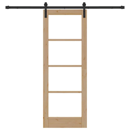 Sliding Door ORKDAL Brown 73.5 x 198.5 cm Solid Pine wood