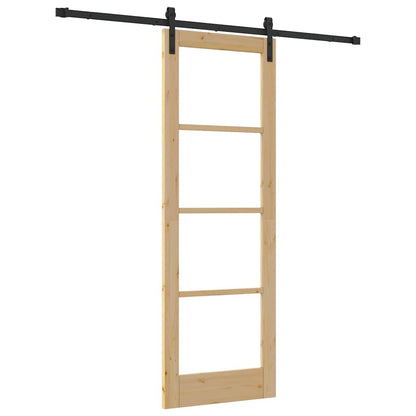 Sliding Door ORKDAL Brown 73.5 x 211 cm Solid Pine wood