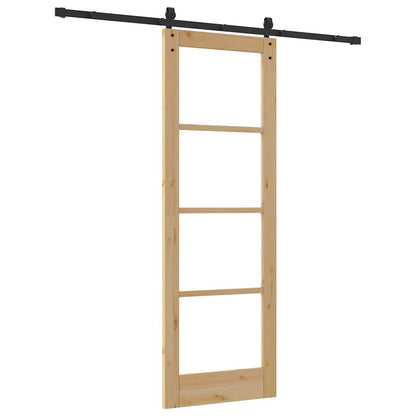 Sliding Door ORKDAL Brown 73.5 x 211 cm Solid Pine wood