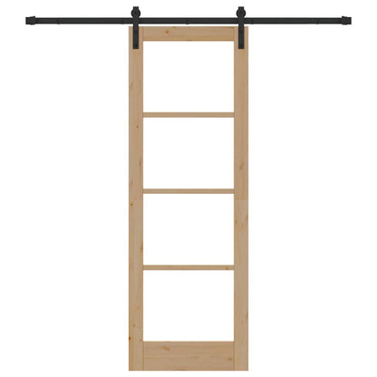 Sliding Door ORKDAL Brown 73.5 x 211 cm Solid Pine wood